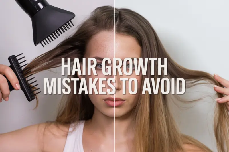 Common Mistakes That Hinder Hair Growth